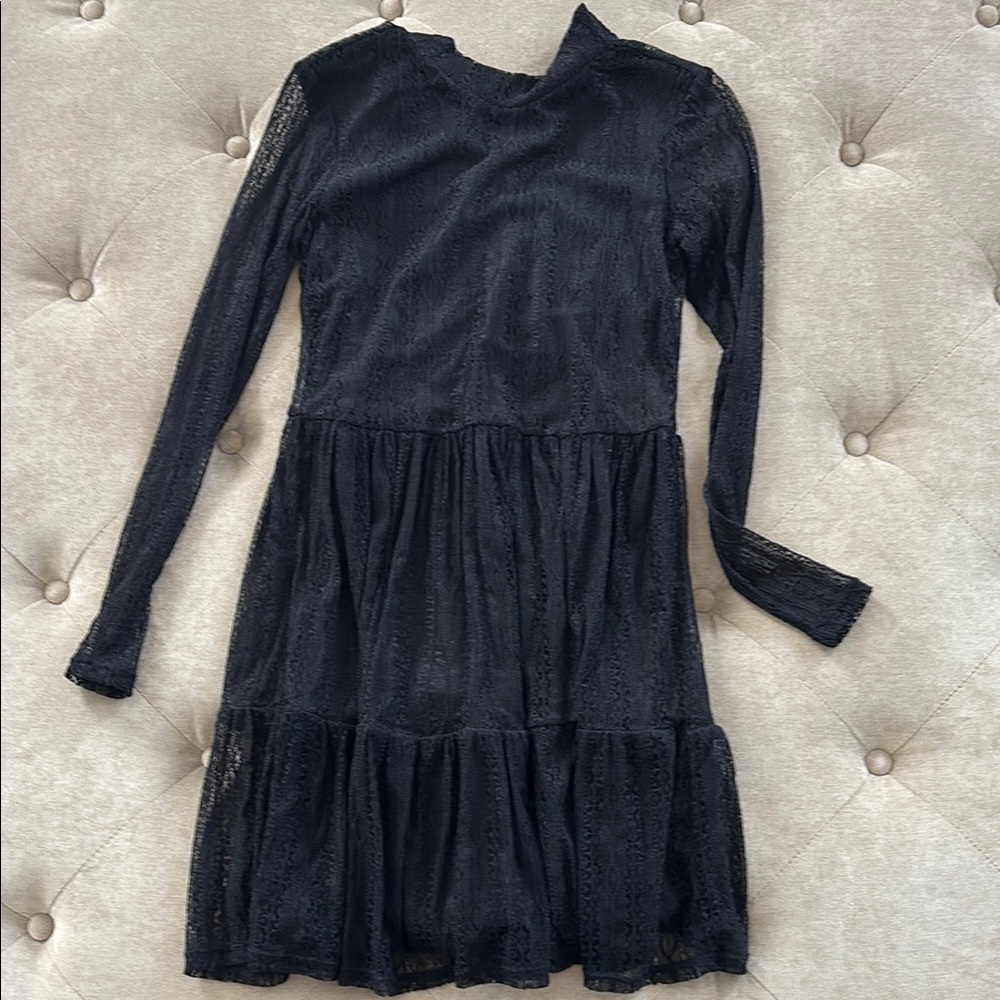 Elegant Black Lace Dress